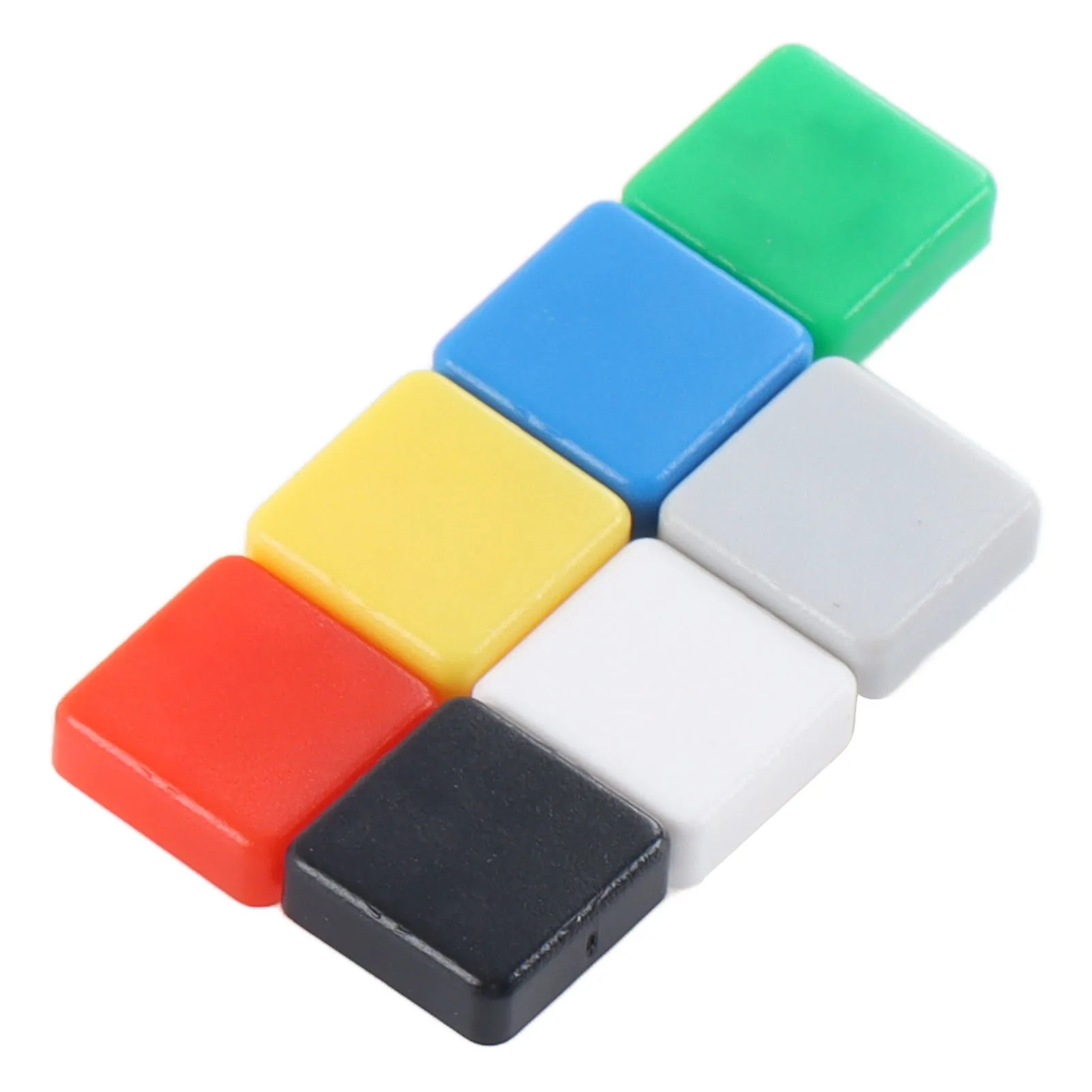 350 Uds. Tapa de interruptor de botón táctil Control táctico momentáneo Industrial cuadrado recto 7 colores A14