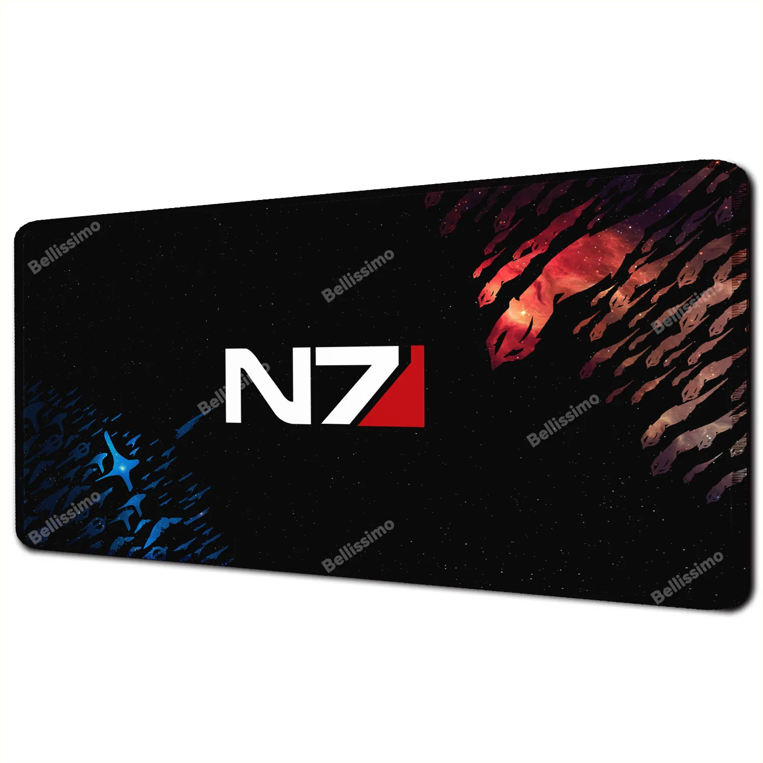 Mauspads, groß, Gaming, Mass Effect N7, Gamer, Computer, Bürozubehör, Mauspad, XXL-Teppich, Tastatur, Schreibtischunterlage, Laptop-Mauspad