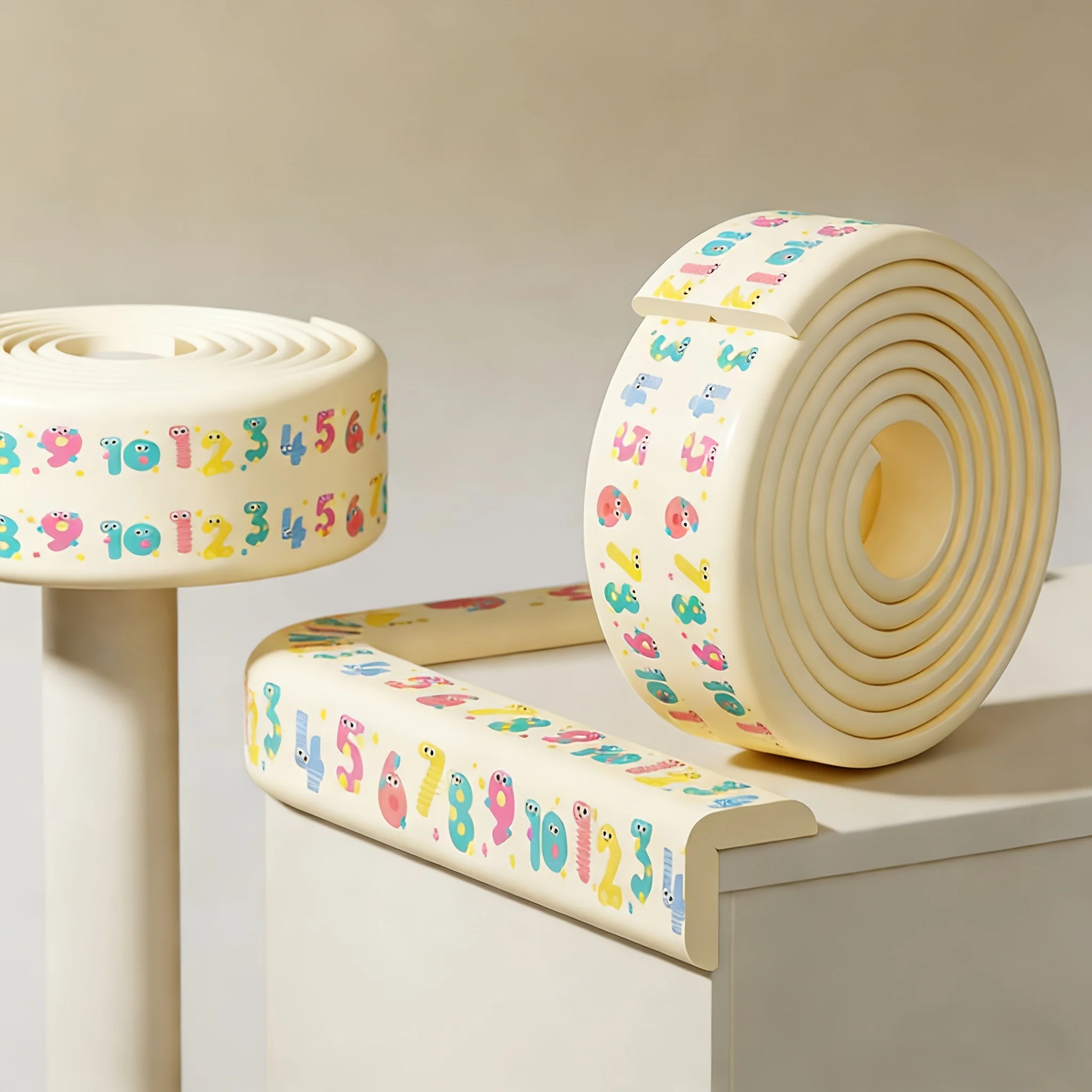 

1 roll 2M Cartoon Child Table Corner Bumper Strips Foam Furniture Edge Guards Baby Safety Anti-Collision Edge Protector