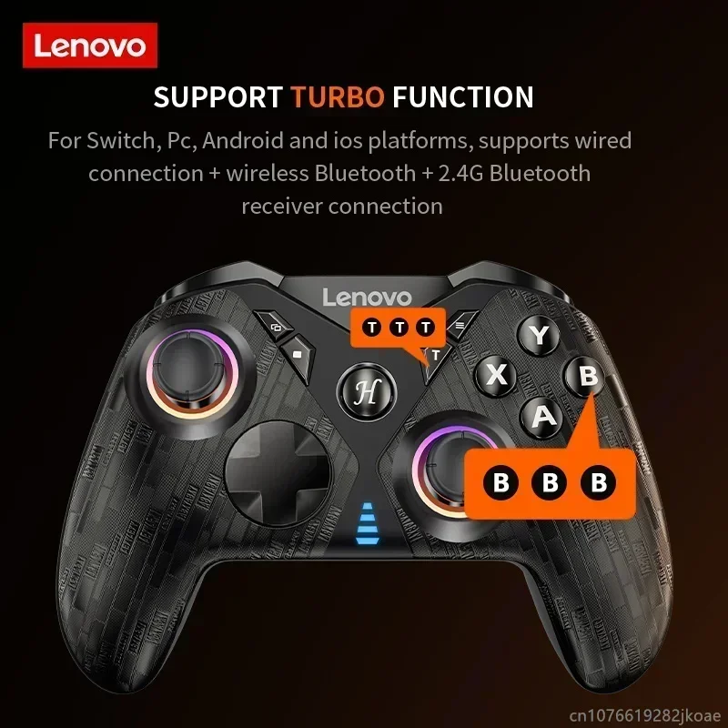 لوحة ألعاب Lenovo S05 الجديدة تدعم سلكية/سلكية بلوتوث/جهاز استقبال 2.4G مفتاح التكيف/الكمبيوتر الشخصي/تلفزيون أندرويد 600 مللي أمبير في الساعة