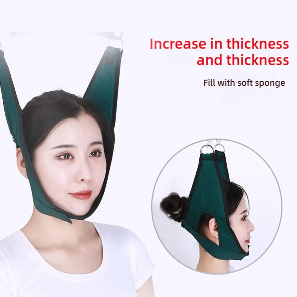 فوق الباب معلقة الرقبة الجر عدة وسادة حزام هدفين قابل للتعديل تصحيح عنق الرحم نقالة الظهر رئيس مدلك 2026 #5