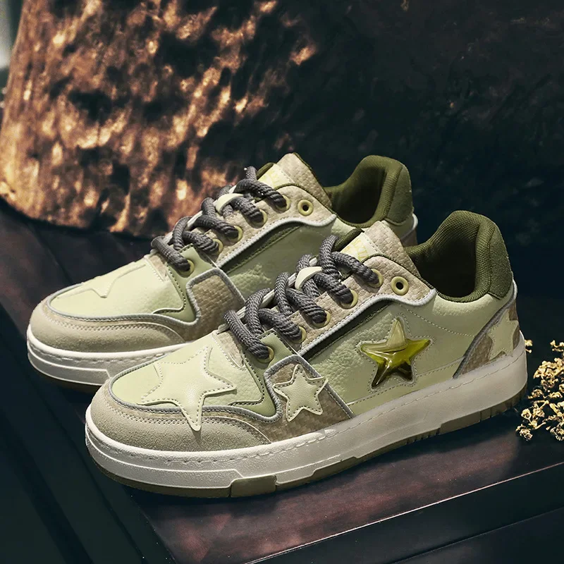 

Tennis Stars Punk Skateboarding Fashion Men's Sports Couple Gym Outdoor Casual Shoes