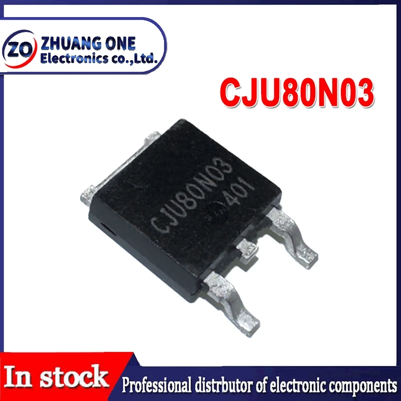 10PCS/LOT CJU80N03 80A30V TO-252 80N03 80N03H Triode transistor In Stock