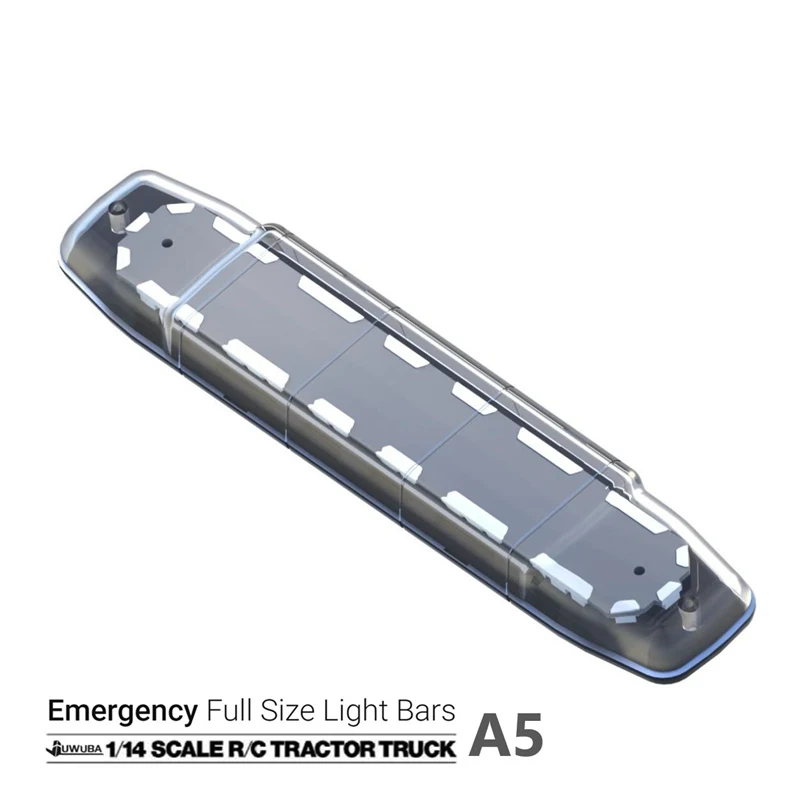 LED Roof Fire Engineering Warning Light 5V Yellow for 1/14 Tamiya RC Truck Scania 770S Actros 3363 Volvo FH16 MAN TGX LESU Parts