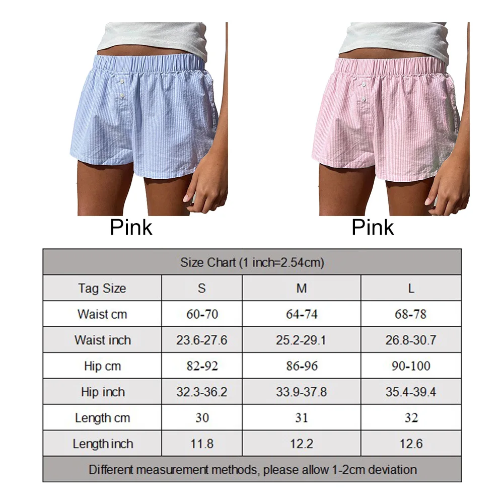 Pantalons courts confortables rayés pour femmes, Shorts de plage, respirants, décontractés, taille haute, amples, hiver et automne