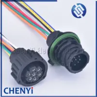 Conector de carcasas DIN CIRCULAR BU-STE KPL de 7 pines y 1,5 mm 968421 -1 967650 -1 1718230 -1 Para conector de luz trasera de camión