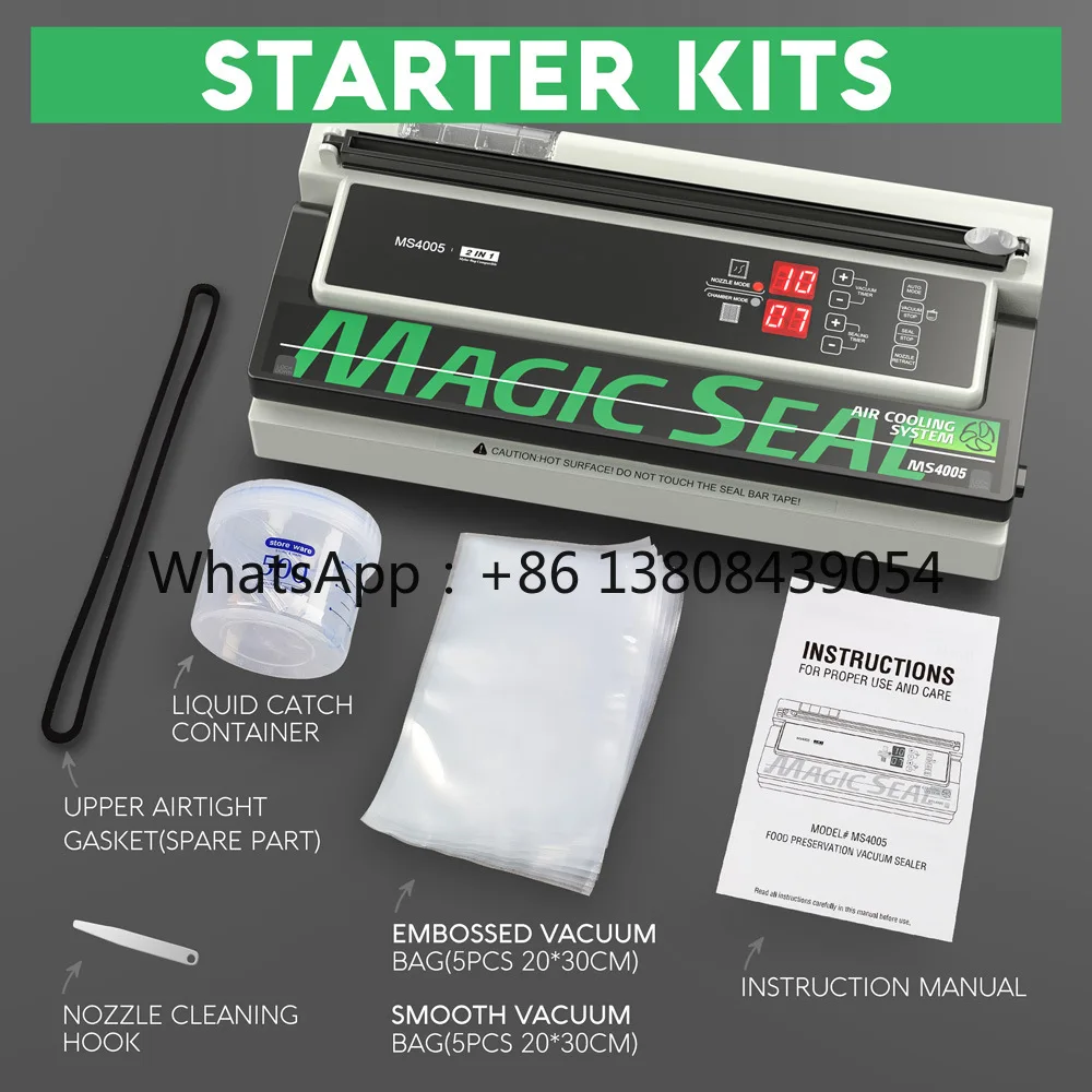 Automatic Commercial Vacuum Magic Sealer MS175 Kitchen Tool Food Packaging Machine for Food Preservation