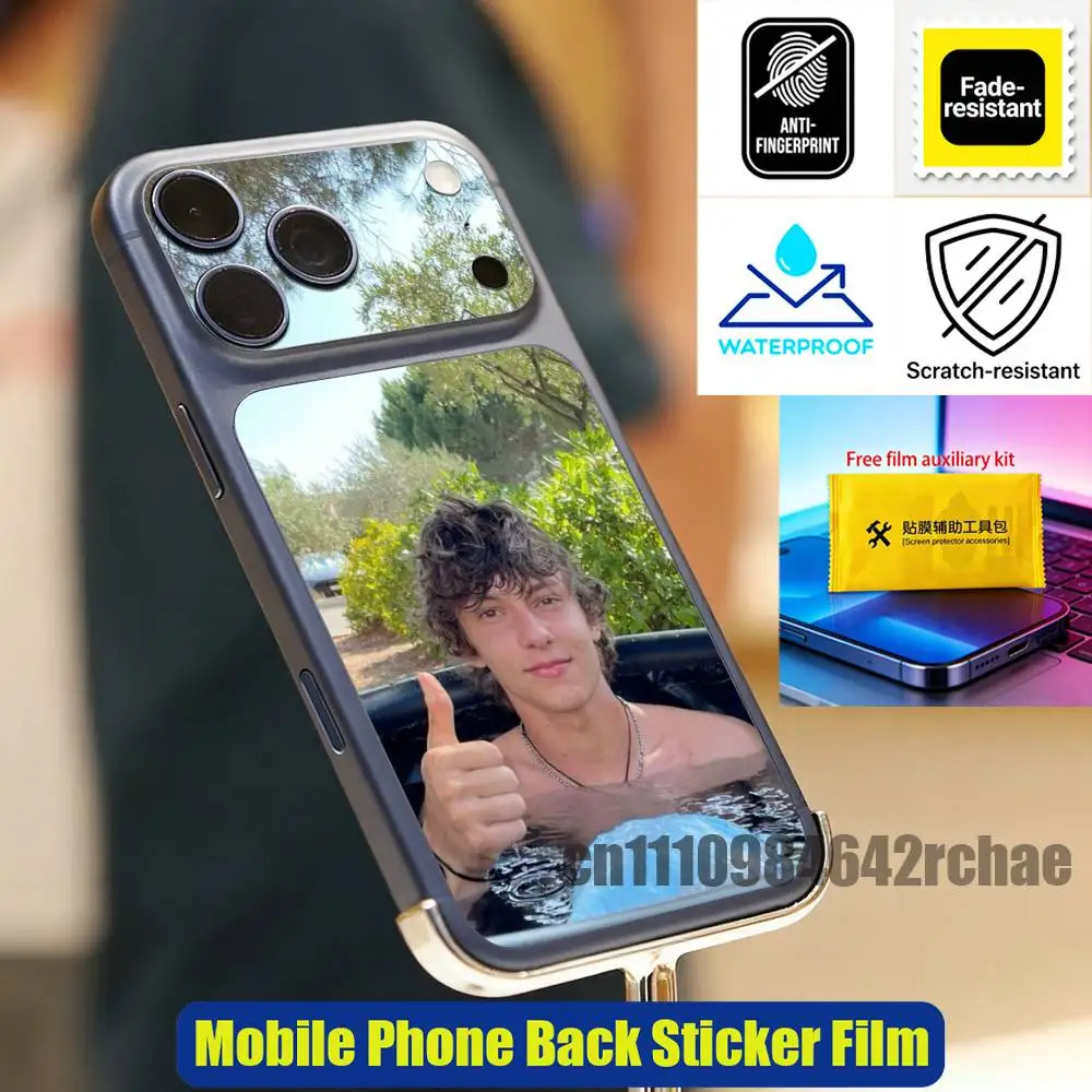 

For iPhone 17 Pro Max Phone Back A-Andrea Kimi Antonelli Sticker Film Decal Skin Wrap DIY Custom Stickers Full Cover