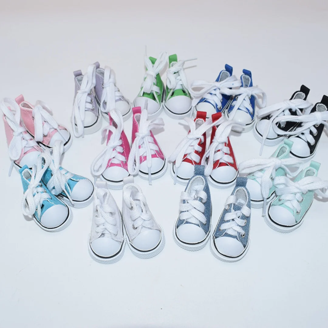 Free Shipping 10pcs/lot  Baby showers 5cm size  canvas shoes for Barbie doll