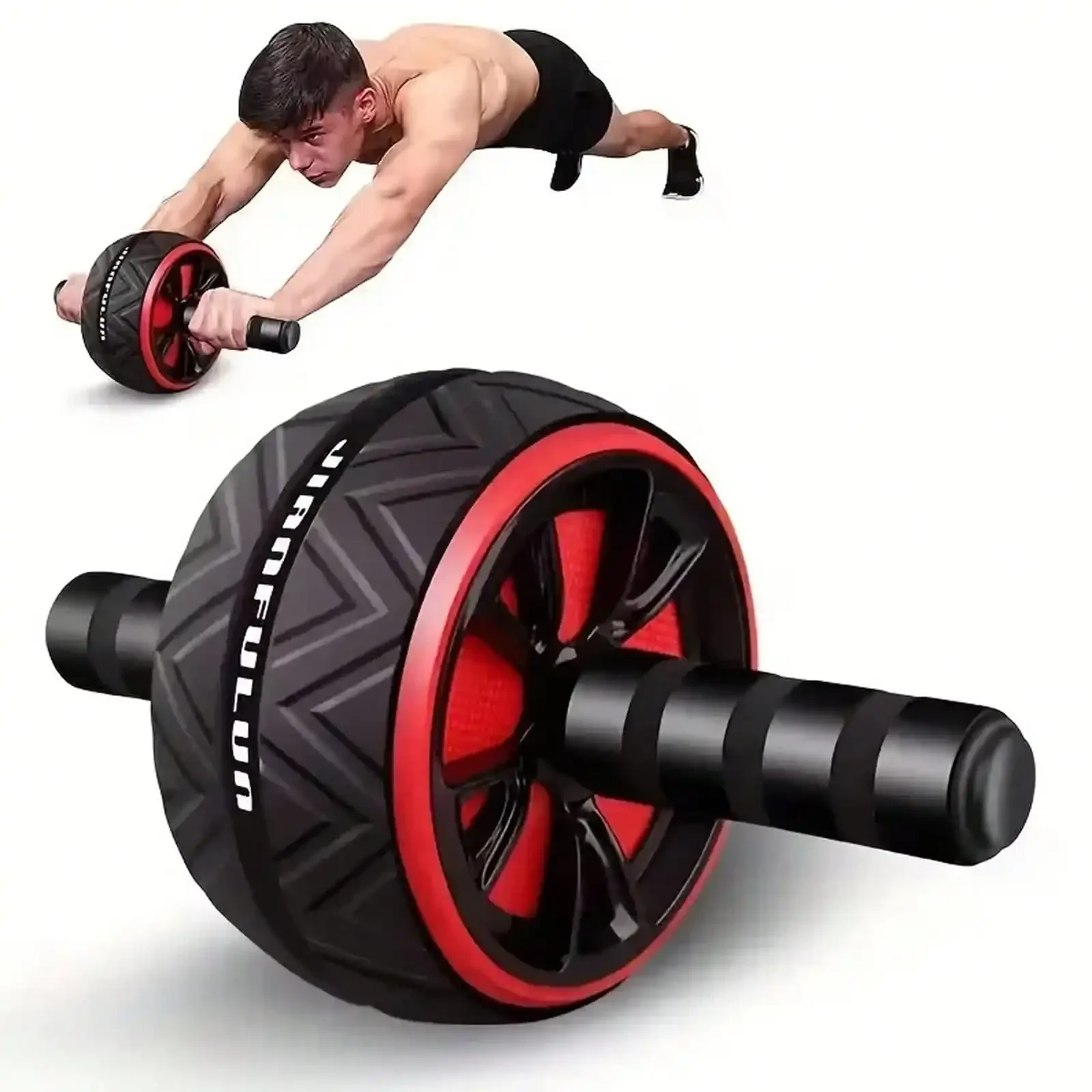 

Ab Roller Wheel, Abs Workout Equipment For Abdominal &Core Strength Training- Non-Electric Home Gym Equipment For Core Strength,Stainless Steel , Exercise Wheels For Home GymFitness, Wider Ab Machine Workout Equipment