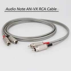 New Hifi Audio Note AN-VX 20cores Stand RCA Cable OCC Silver Fever Interconnect Cable Single Audio Note Extension Cord 1.5meter