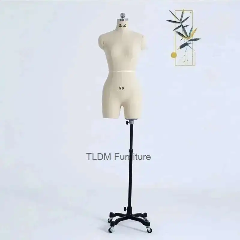 

Льняной чехол для шитья тела, женские манекены с ножками для дизайна одежды, бюст, портной манекен, подставка для платья, можно приклеить w