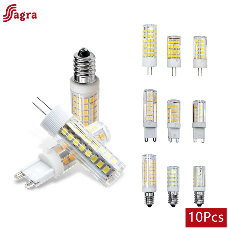 10 Stuks Led G4 G9 E14 Gloeilamp Ac 220V Maïs Lichten 3W 5W 9W Led Lamp Schijnwerper Kroonluchter Verlichting Vervangen Halogeenlampen Lampada