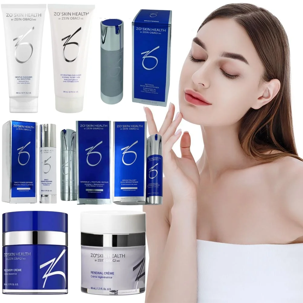 مجموعة العناية اليومية بالبشرة Zo Skin Health Defence Retinol VA VE Serum تقشير لطيف ترطيب المطهر إصلاح كريم العناية بالبشرة