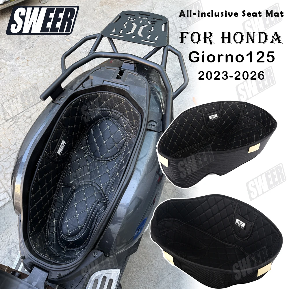 

Motorcycle Seat Cushion Compartment Pad Suitable For Honda Giorno125 2023-2026 Seat Storage Box Mat PU Protector Liner Pad