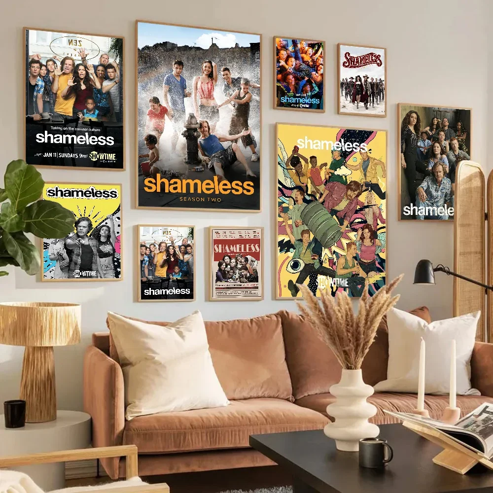 Shameless Hot TV Classic Vintage Posters Waterproof Paper Sticker Coffee House Bar Home Decor