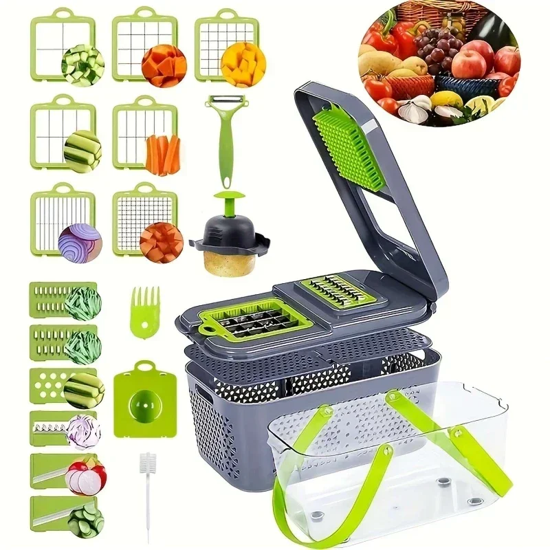 Multifunctional Manual Chopper Simplicity Household Kitchen Accessories Manual Cutter Slicer Onion Dicer Vegetable Potato Cutter