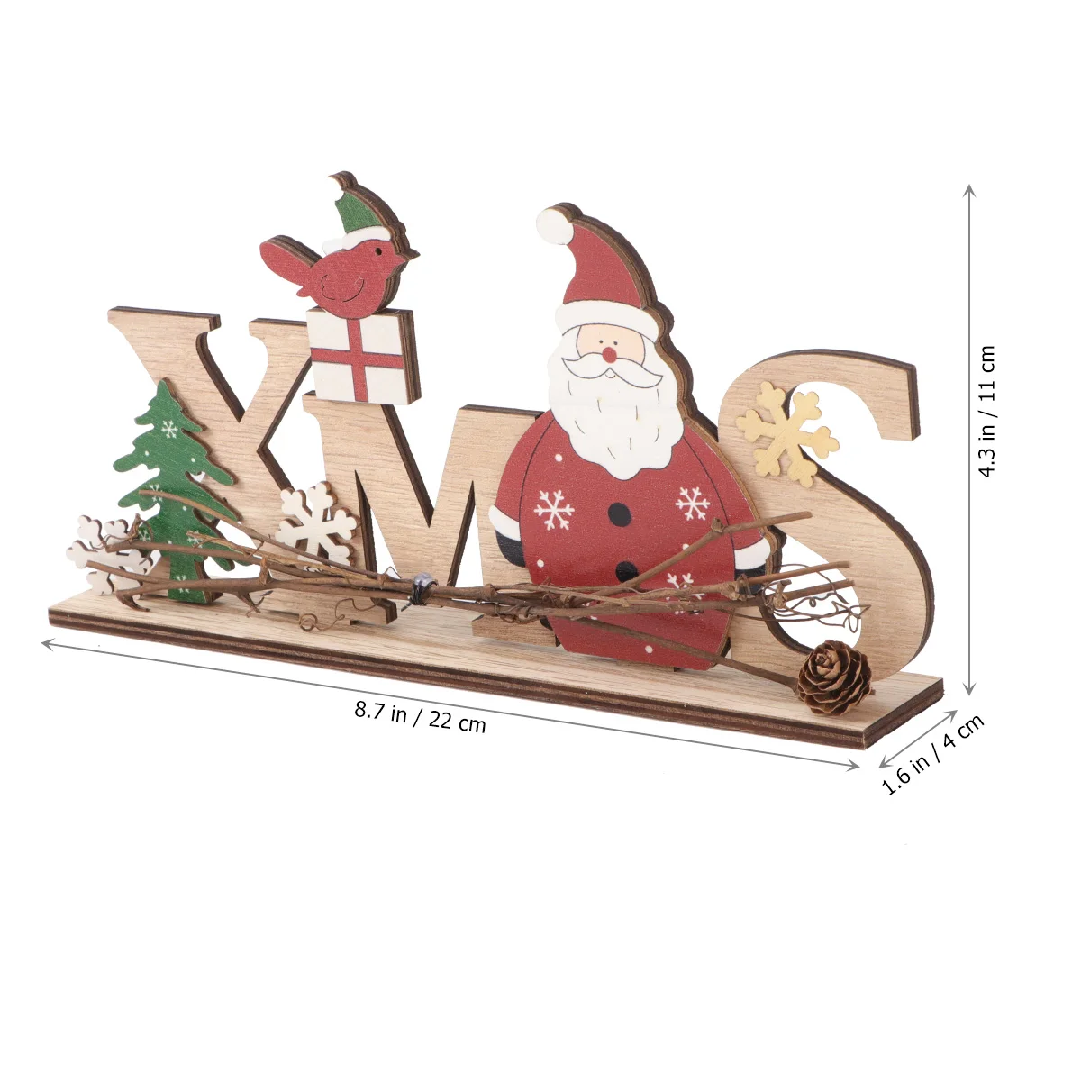 

Xmas Letters Sign Wooden Ornaments Christmas Decor Words for Crafts Decorations Party Table Adornment