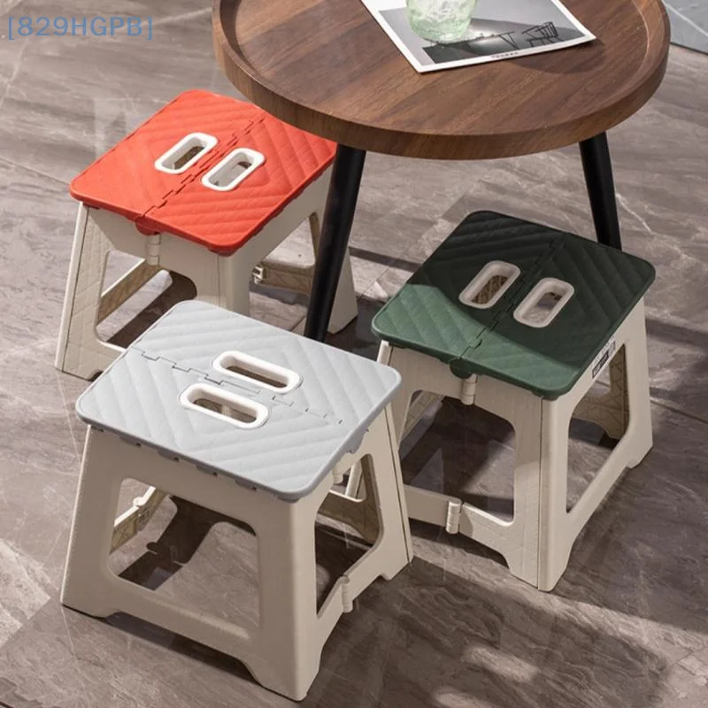 1 Piece Multi Purpose Handheld Thickened Footstool Non-Slip Plastic Small Benches Lightweight Folding Step Stool For Kitchen
