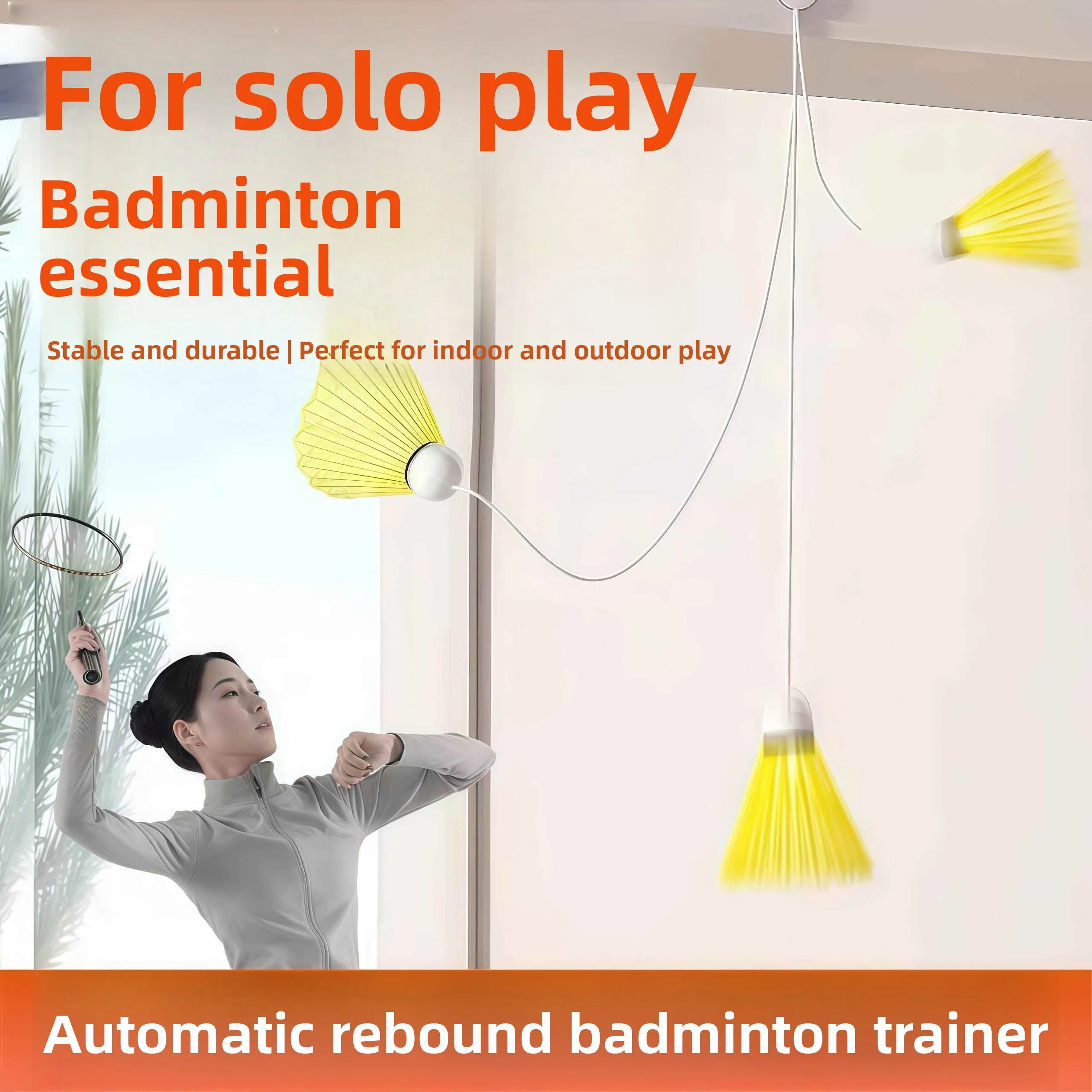 

Automatic Badminton Training Shuttlecock Self-Playing Device Indoor Children's Practice Tool Sticky Return Single Player