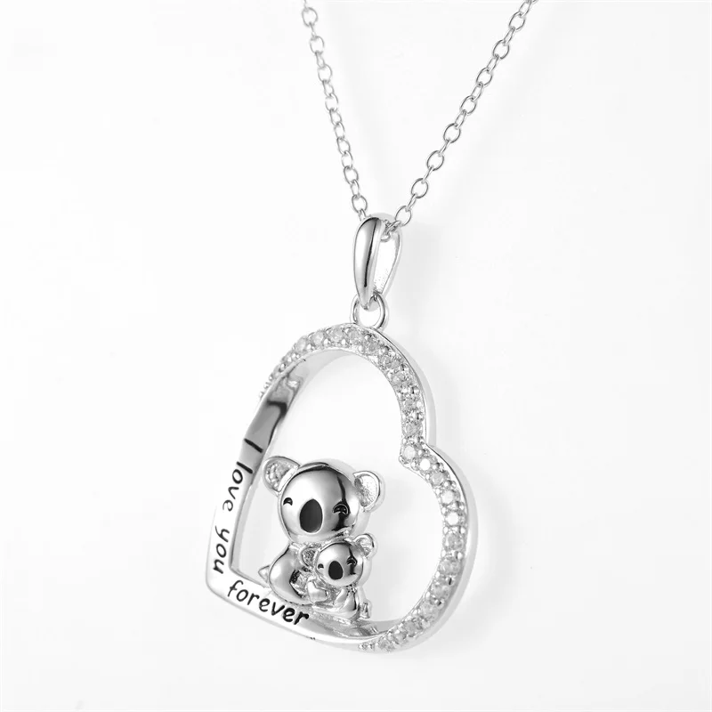 

2025 Новый оптовый подарок на день матери, романтический браслет-цепочка в форме сердца, стерлинговое серебро 925 пробы, роскошный женский кулон с цирконием CZ, ожерелье