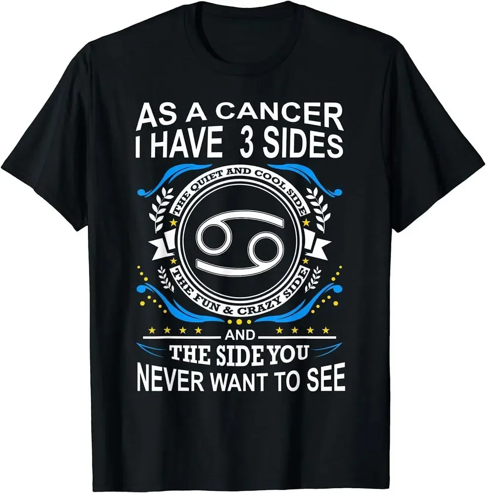 Cancer Star Sign Funny Astrology Zodiac Gift T-Shirt  Tees High Quality 100%Cotton Short Sleeve