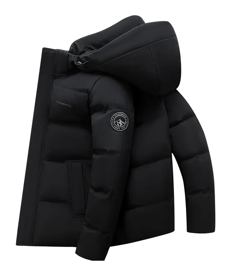 Warm White Goose Down Jacket Men Winter Coat Canada Windproof Hooded Down Coats Thick Down Parka Male Top Quality Outdoor