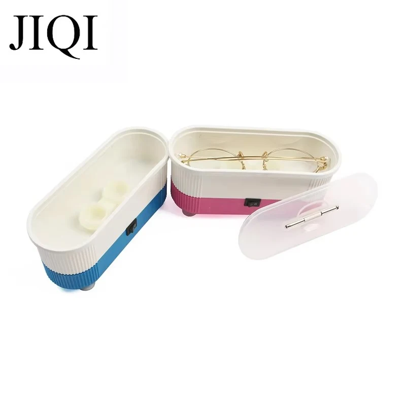 Mini Ultrasonic Contact Lens Cleaner Ultrasound Wave Washing Glasses Sonic Lenses Cleaning Bath Cons Jewelry Watches Carry Case