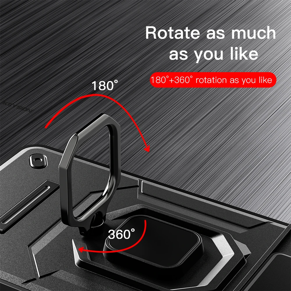 KEYSION Shockproof Armor Case for Xiaomi 14T Pro 5G Slide Camera Protection Ring Stand Phone Back Cover for Xiaomi 14TPro 14T 5G