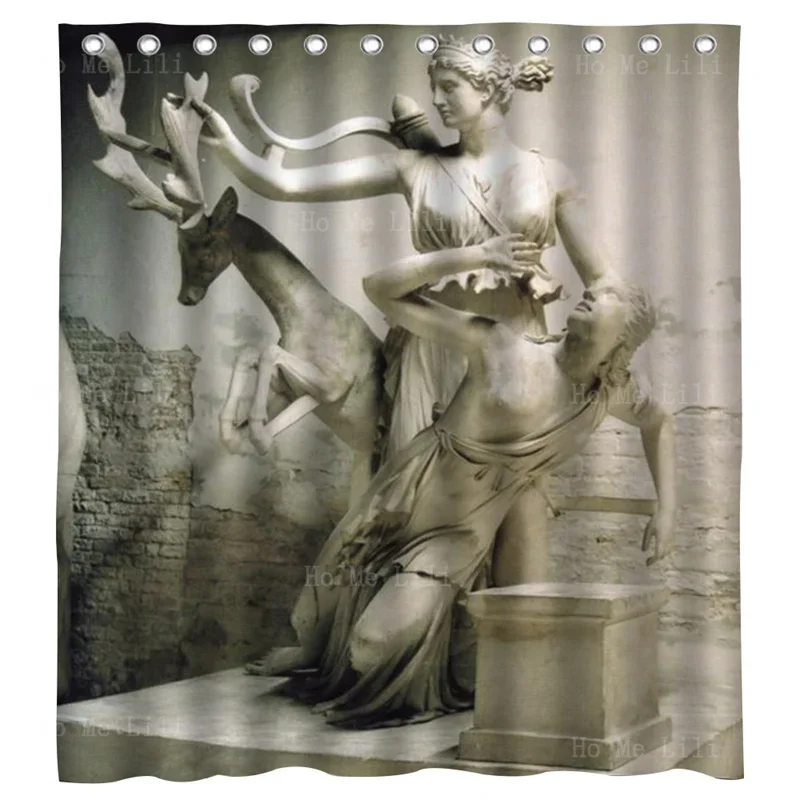 Ancient Greek Myths Lengends The Ocean Goddesses Of Water And Pasture Religion Sculpture Shower Curtain Ho Me Lili