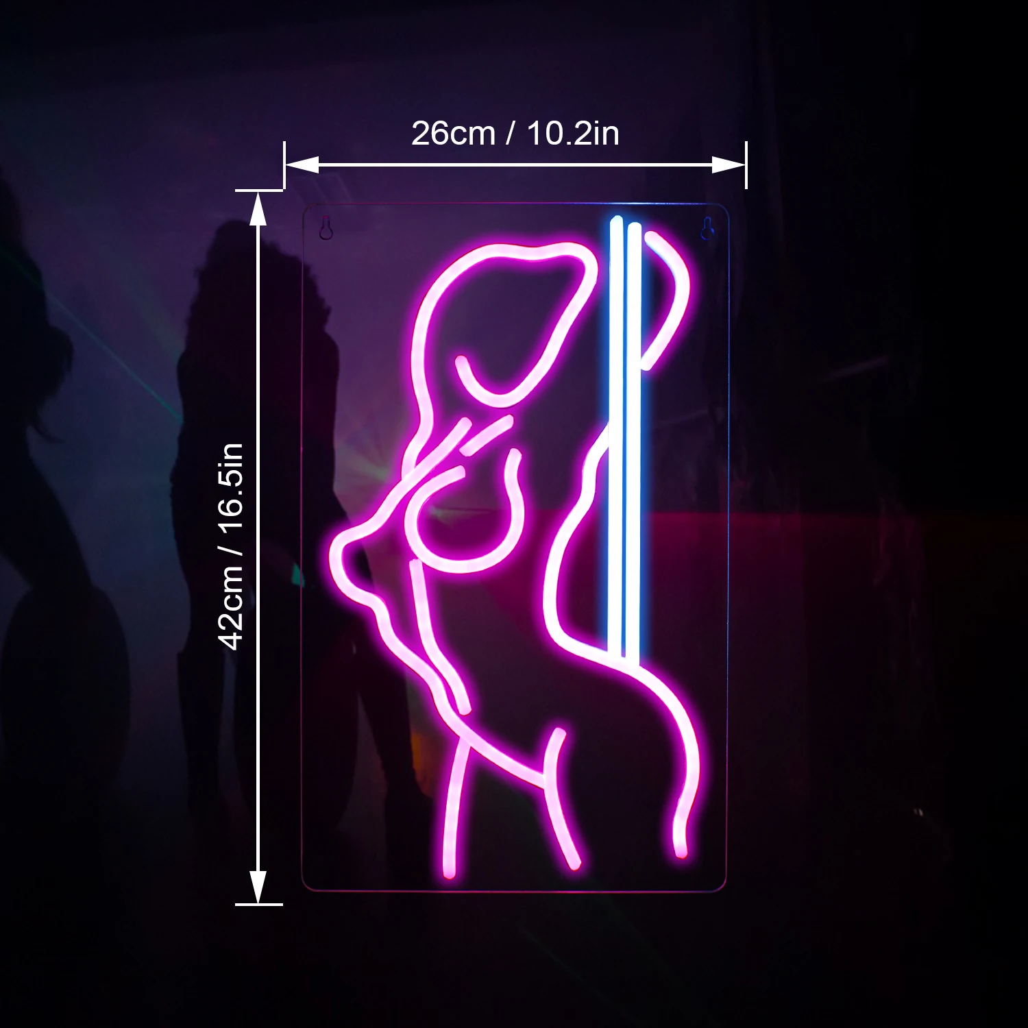 Pole Dance Sexy Lady Back Woman Body Neon Signs LED Light Home Boy Girl Bedroom Party Bar Night Club Room Custom Bed Wall Decor