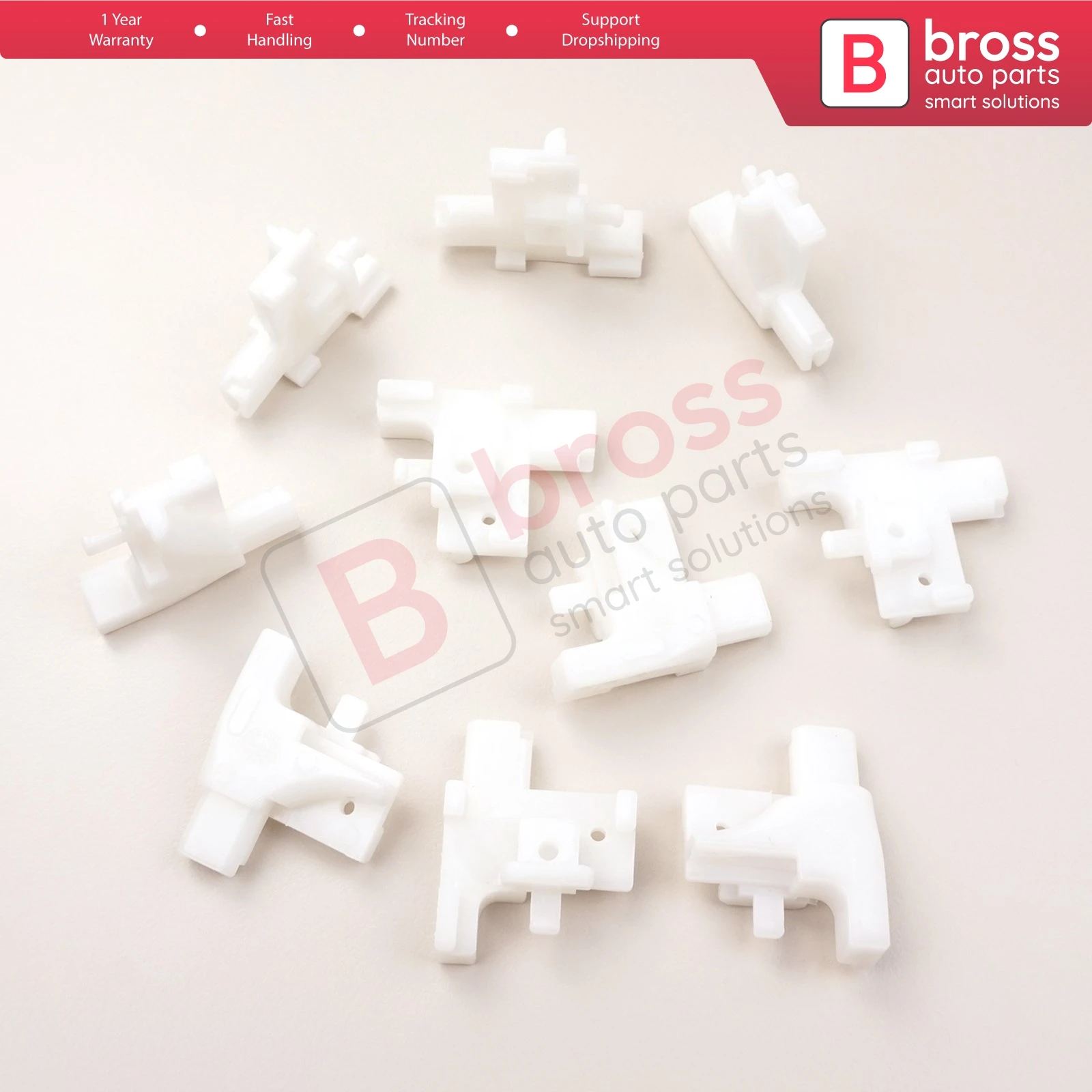 Bross Auto Parts BCP032 10 Pieces Cable End Rope Dowel for Window Regulator Winder Mechanism Type BCP032 Fast Handling