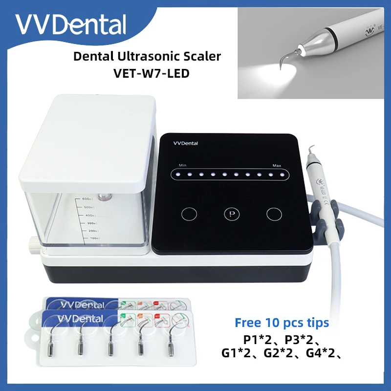 VVDental Ultrasonic Scaler With LED Light Fit Woodpecker Oral Irrigator Tartar Removal Automatic Water Supply Cleansing Machine