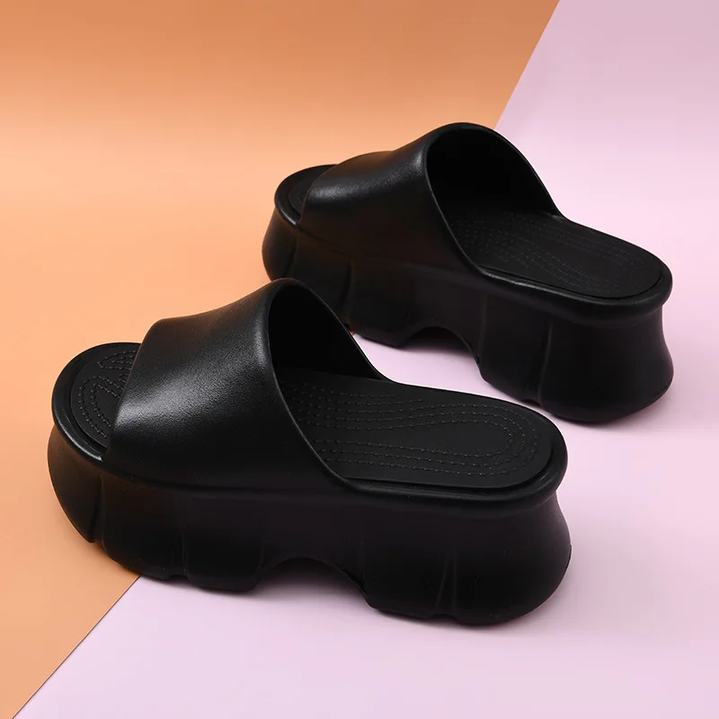 New 5.5 cm heel slipper women's summer garden clogs ladies slides flip flop woman platform EVA slipper outdoor beach drag shoes - Image 6