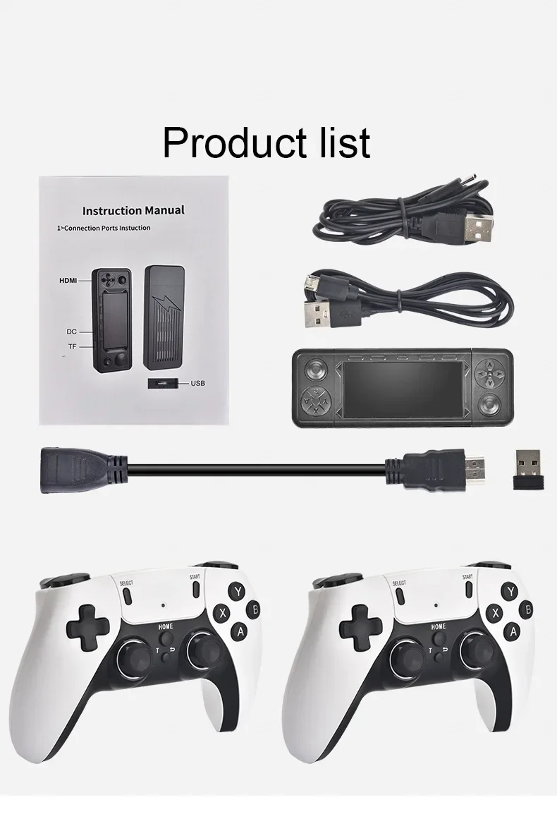 Console de jeu vidéo rétro X9 Pro, 4K, 3D, TV HD, puce 905 bery, 256G, 42000 jeux pour PS1, PSP, SDavid, N64, contrôleur 2.4G  44