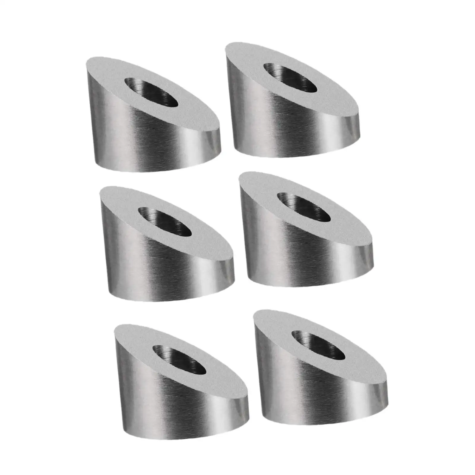 6 Pieces 1/4 Inch Sturdy Angle Washer for DIY Balustrade Stair Aluminum Post