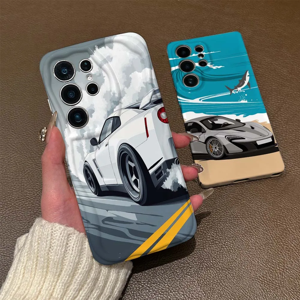 

Anime Art Car Cool For For Samsung Galaxy S26 S25 S24 S23 S22 S21 Plus Ultra FE Lite 5G Feilin Wave Oil Shell Phone Case
