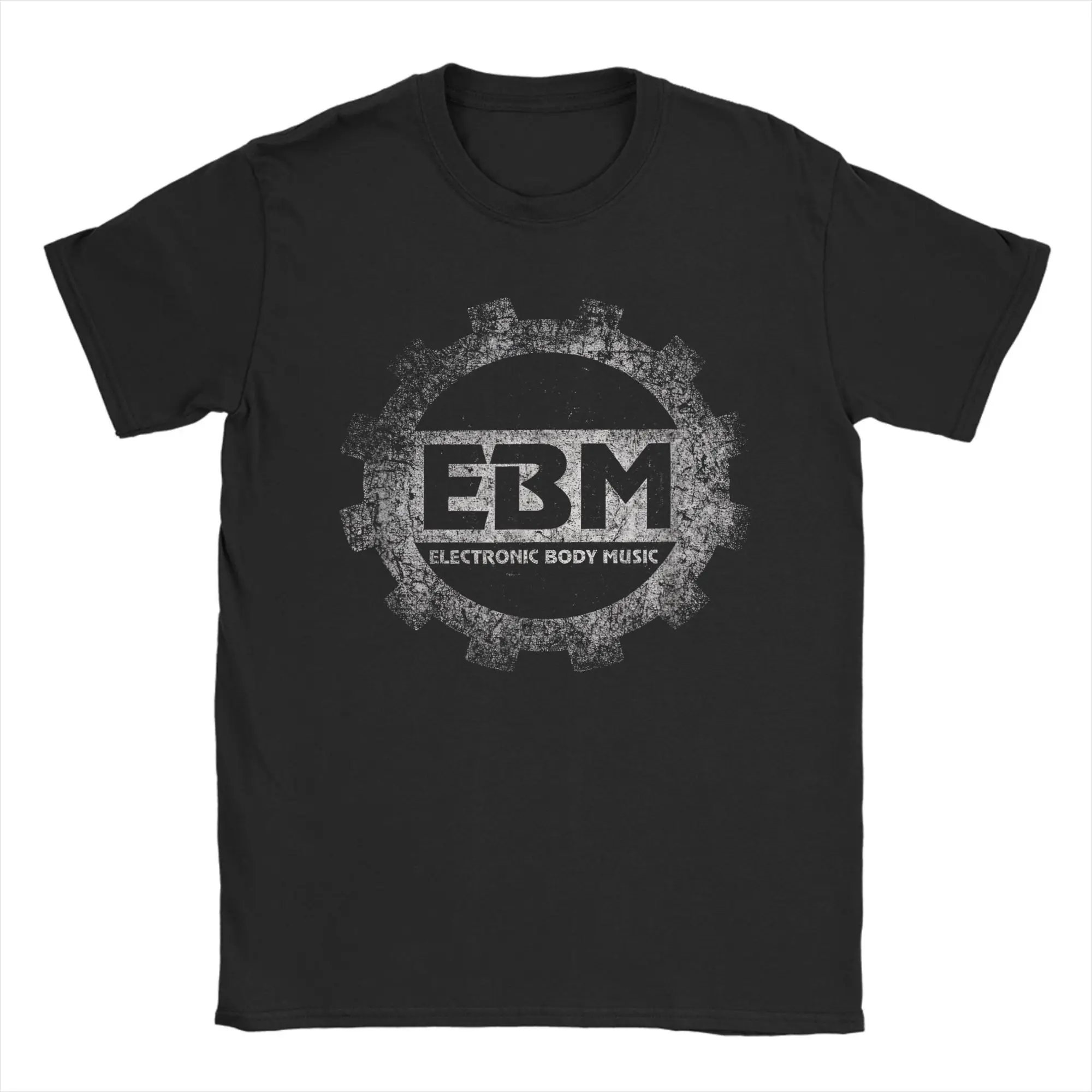 EBM Electronic Body Music Grunge T Shirts Men Cotton Novelty T-Shirt O Neck  Tees Short Sleeve Clothes Unique