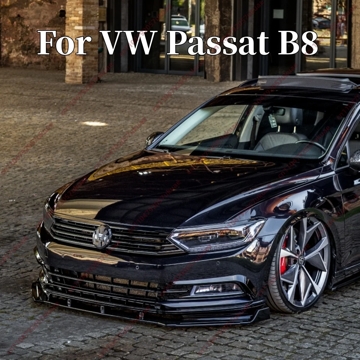 

Комплект из 3 глянцевых сплиттеров переднего бампера для VW Passat B8 B8.5 TDI TSI 2014-2021 (седан и универсал), спойлер-диффузор, аэродинамический обвес