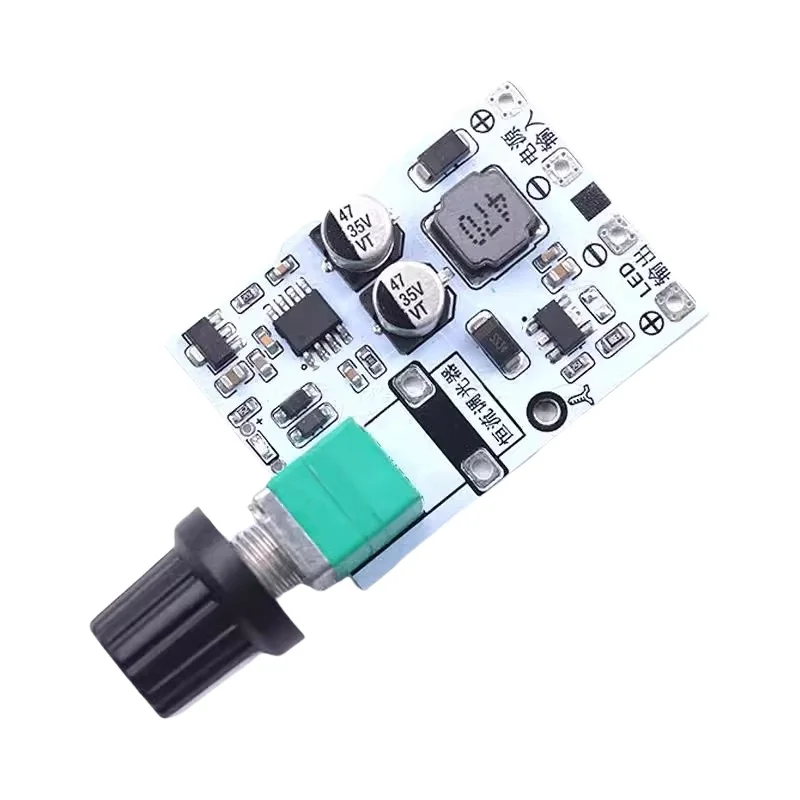 LED constant current dimming driver board knob, high-power lighting table lamp module, DC/DC potentiometer control, horizontal