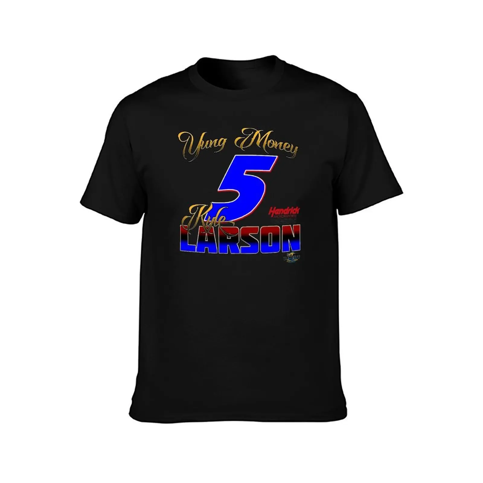 Kyle Larson Yung Money Gold Edition T-Shirt Plus Size Lightweight Tee Shirt T-Shirt