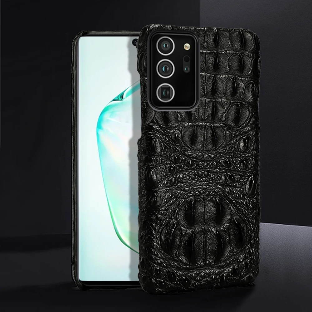 Genuine leather Crocodile phone case For samsung  note 20 ultra Original crocodile skin fundas for Galaxy S20 ultra 20plus a51