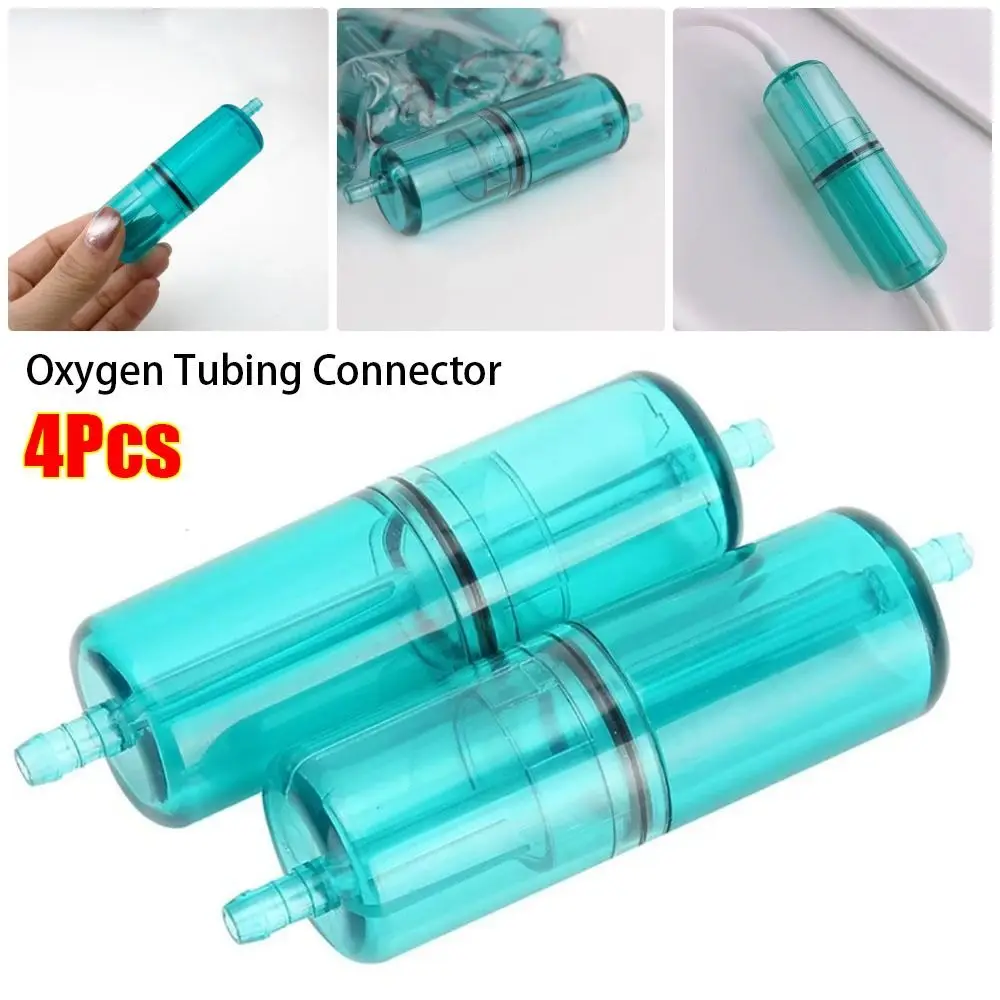 4Pcs Oxygen Generator Oxygen Tubing Connector  Type Healthy Care Oxygen Tube Accessory Replacement Portable Water Collector