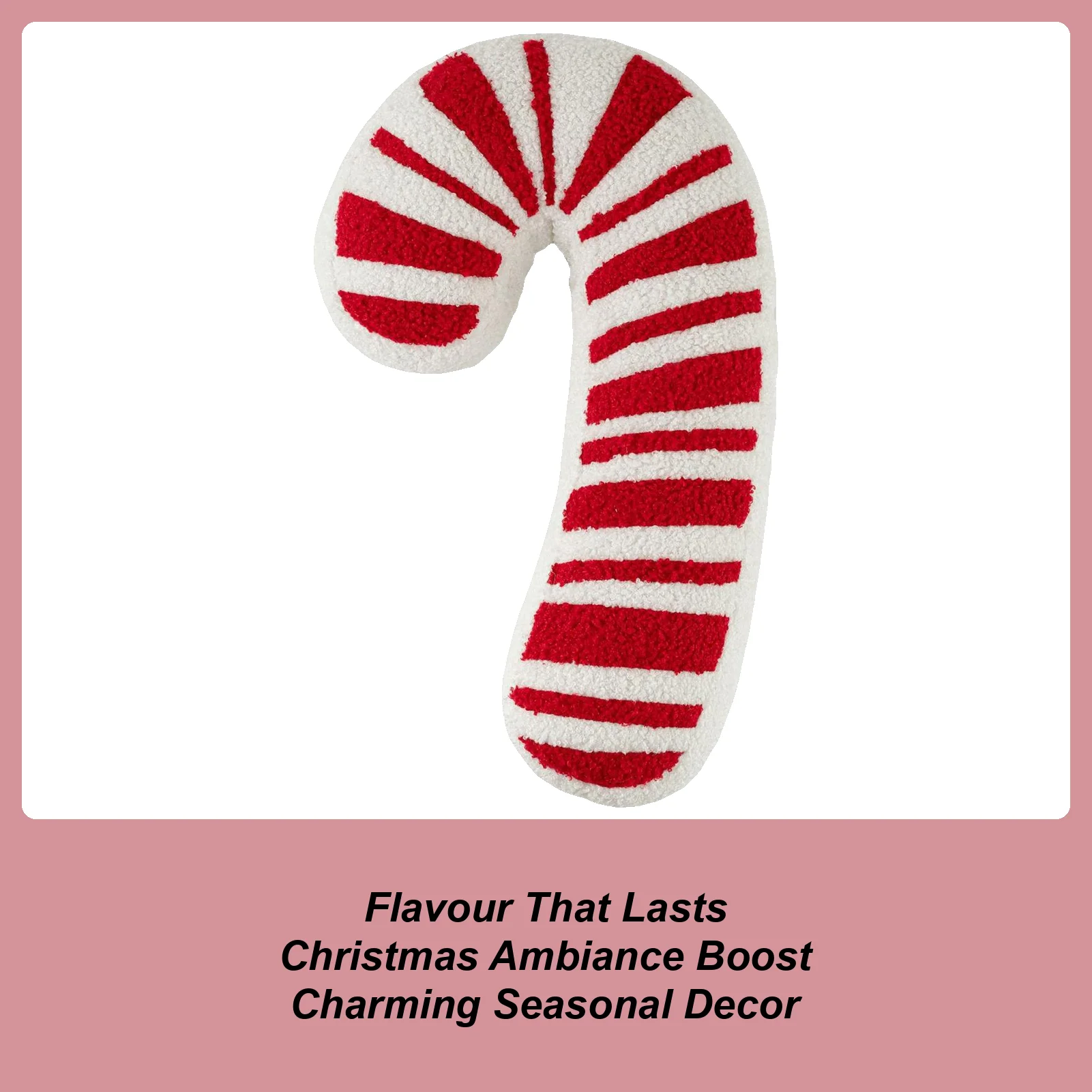 Christmas Lollipop Pillow Cuddly Festive Decoration Plush Pillow Stuffed Christmas Lollipop For Bed Sofa Living Room Bedroom