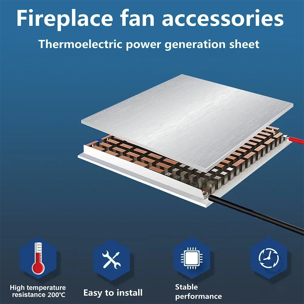 Fireplace Fan Motor Repair Parts Heat Power Semiconductor Power Generator Motor Replacement Stove Fan Fireplace Accessories Kit