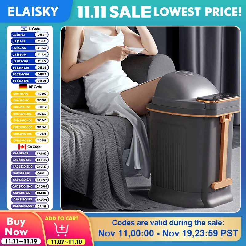 

Fumigation Calf Feet Spa Foot Bath Massager Electric Bucket Tropical Automatic Massage Massag Detox Machine Foldable Roller 65cm