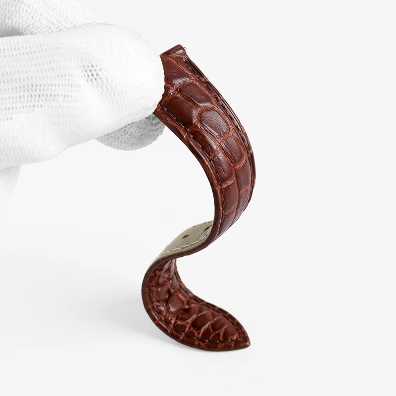 20mm 22mm 23mm Per cinturino in coccodrillo Cartier Carro armato in vera pelle Chiave singola London calibo Bracciale da uomo Nero Marrone blu cinturino