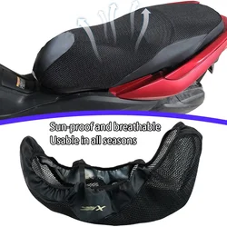 For Yamaha XMAX300 x-max250 X MAX125 400 seat net cover motorcycle modified seat sunscreen cover for all seasons2017-2024