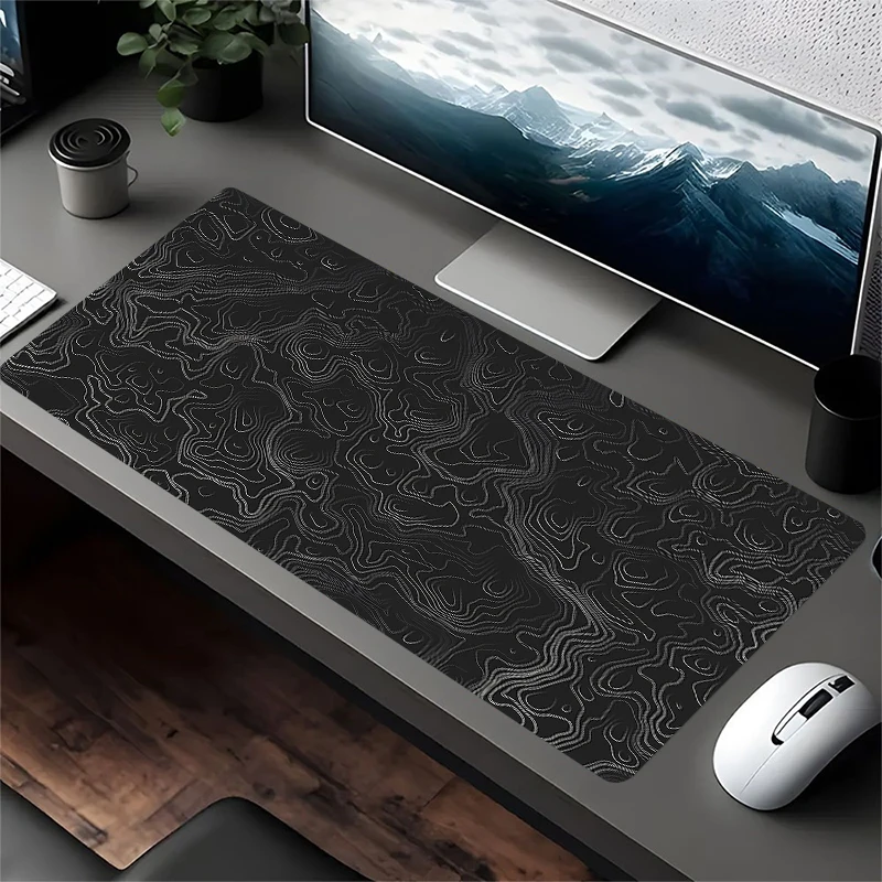 

Large Gaming Mouse Pad, Abstract Line Style Theme Mouse Pad, Durable and Non-slip Rubber Pad, Suitable for Office and Gaming Use