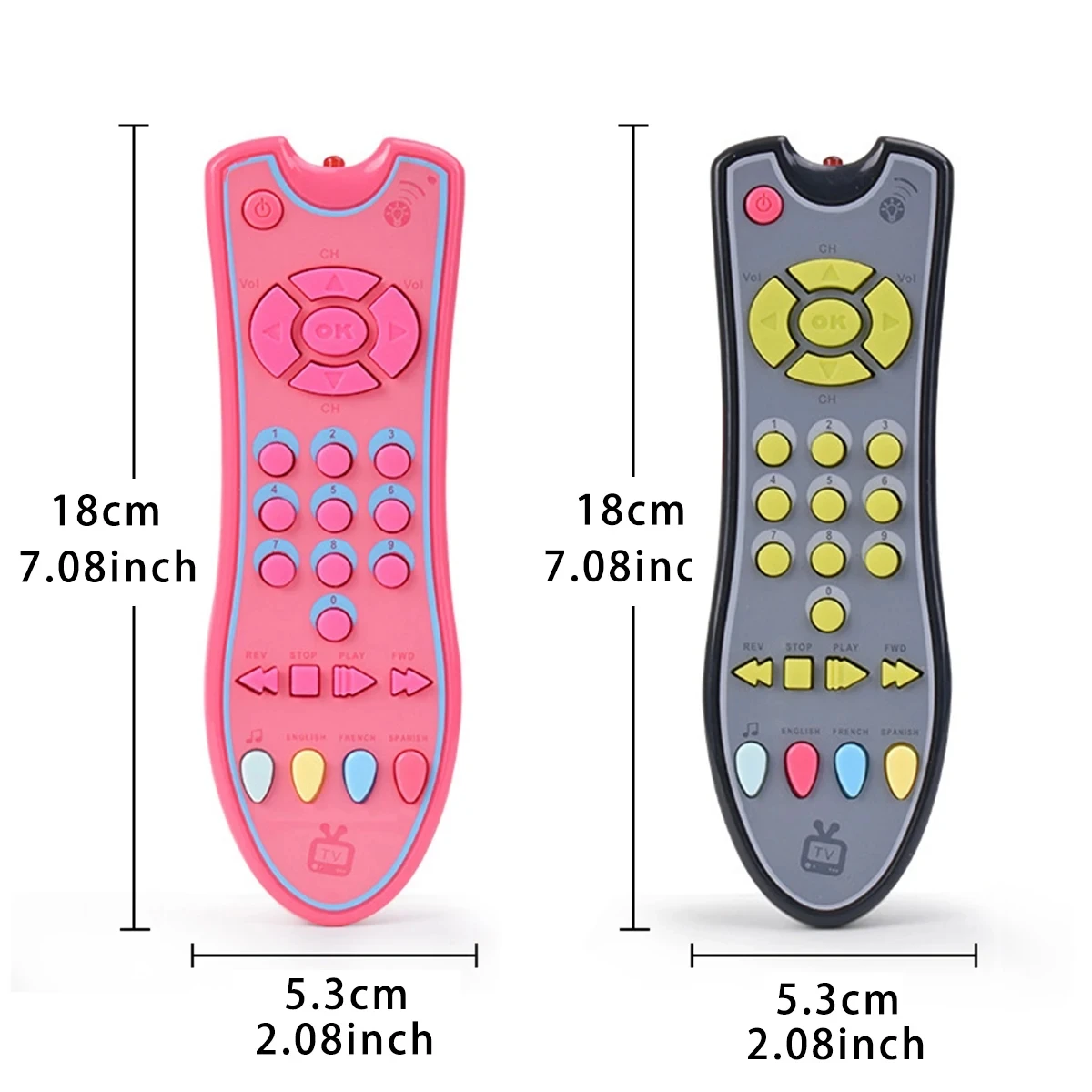 รีโมทคอนโทรลทีวีของเล่นเพลงมือถือเด็ก Early การศึกษาของเล่นทารกไฟฟ้าตัวเลขการเรียนรู้ภาษาอังกฤษเครื่องของขวัญสําหรับทารกแรกเกิด